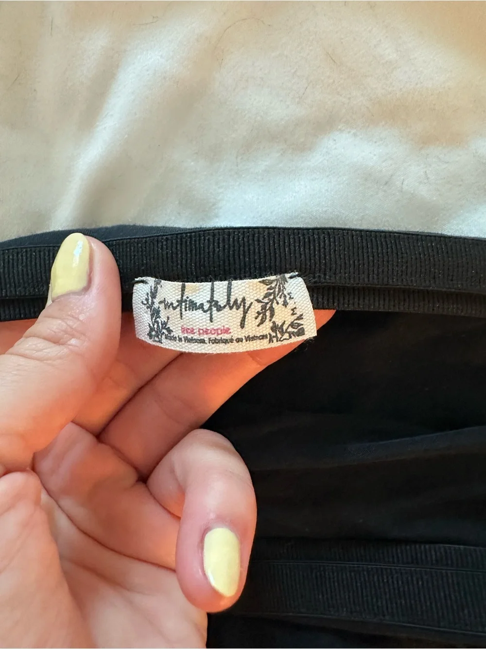 Free People Black Mini Skirt